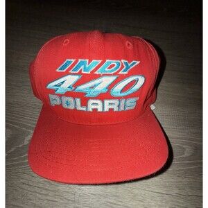 Vintage Rare Polaris Indy 440 racing SnapBack hat Made In USA